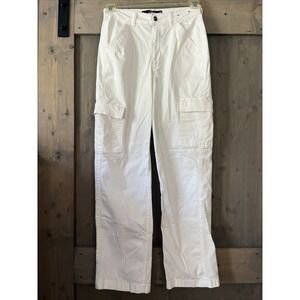 Hollister Ultra High Rise Dad Cargo Pant Gorpcore Painter Utility Sz 2 Straight